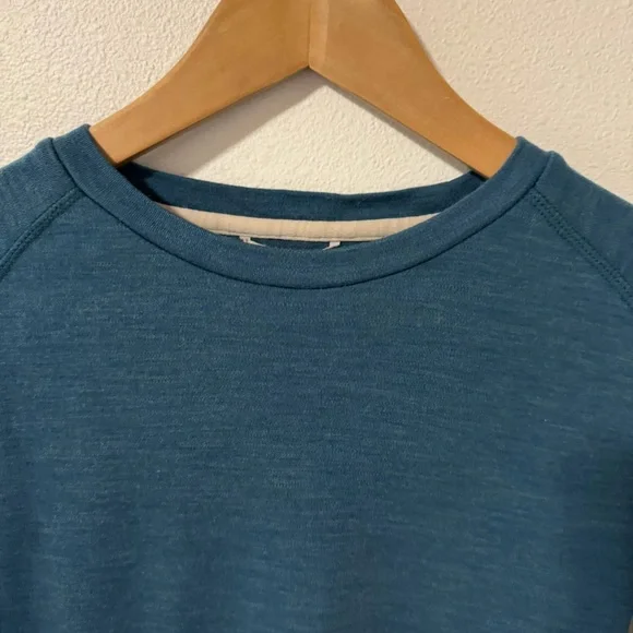 Smartwool Merino Base Layer Long Sleeve Crew Tee Teal Outdoor-Medium - Picture 3 of 10